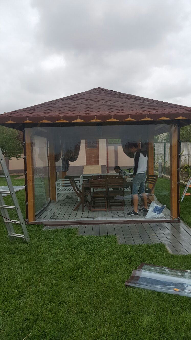 Folie PVC transparenta Cristal pentru terase