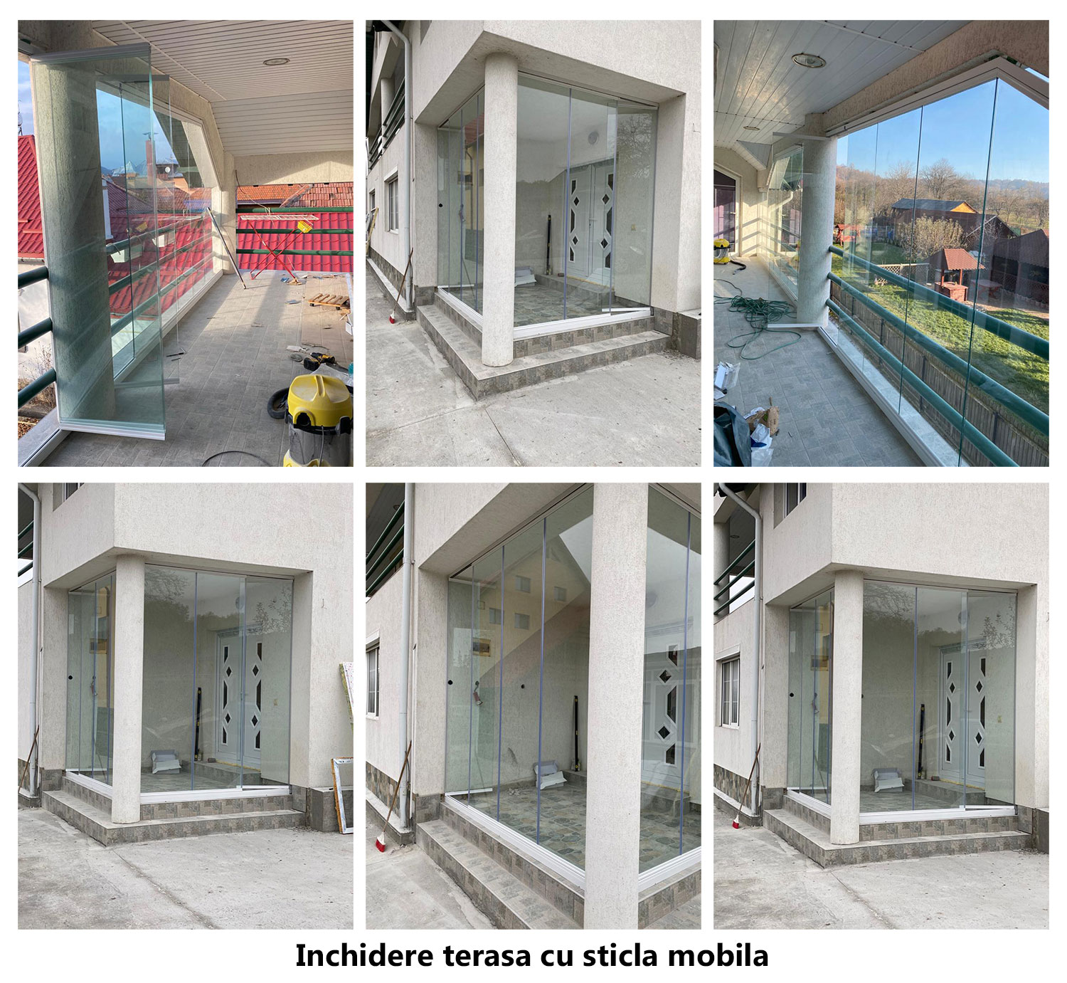 Inchideri balcoane cu sticla mobila