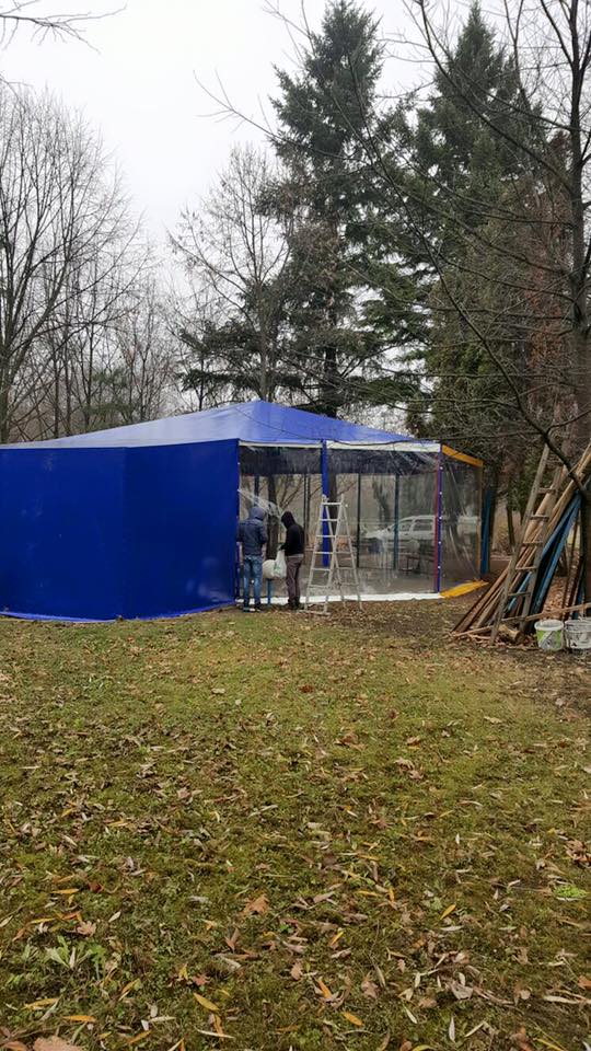 Folie PVC transparenta pentru foisor