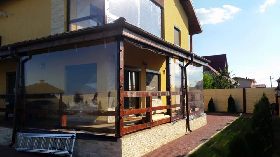 Inchideri terase folie PVC transparenta