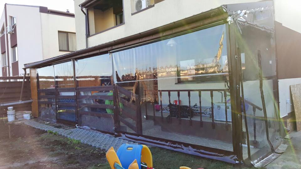 Inchideri terase cu folie transparenta, ieftin