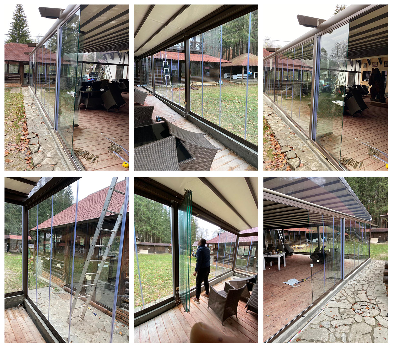 Inchidere terse cu sistem glisant, sticla securizata de 10mm