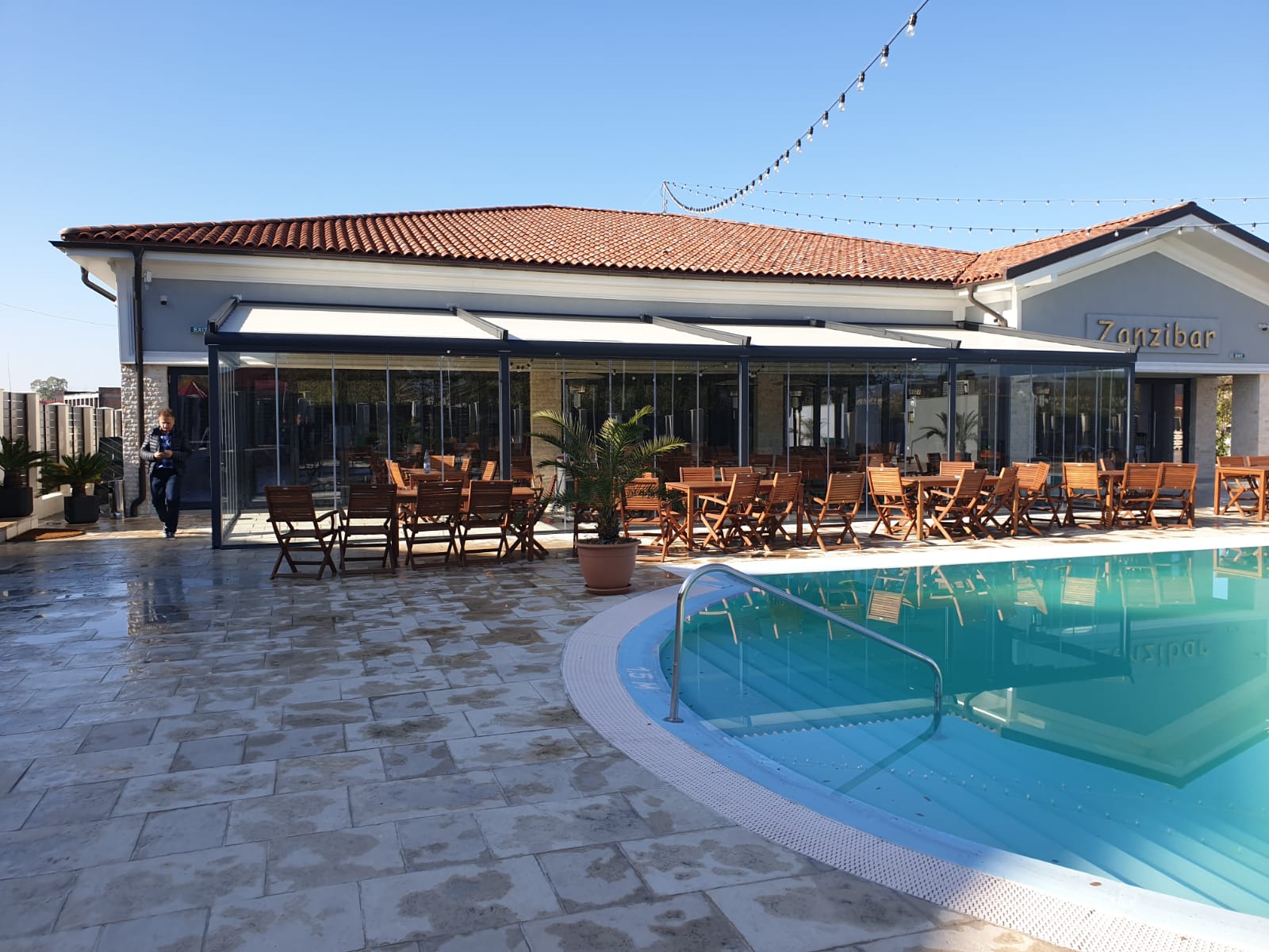 Pergole retractabile terase