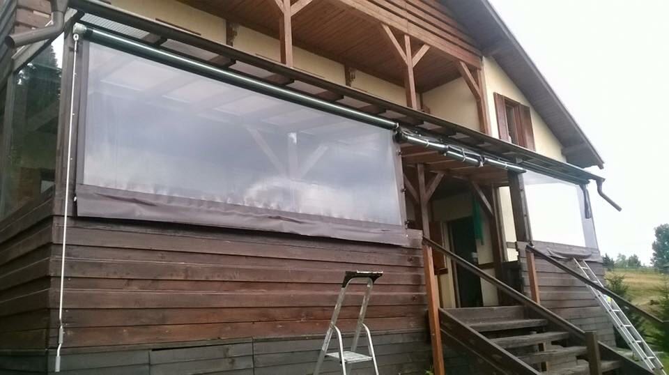Rulouri transparente pentru terase