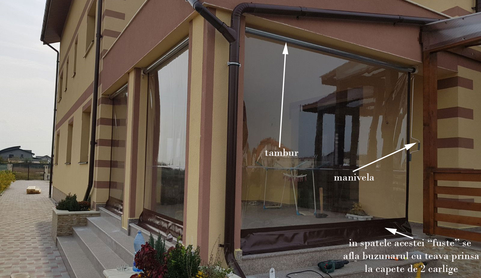 Accesorii sistem rulou transparent necasetat
