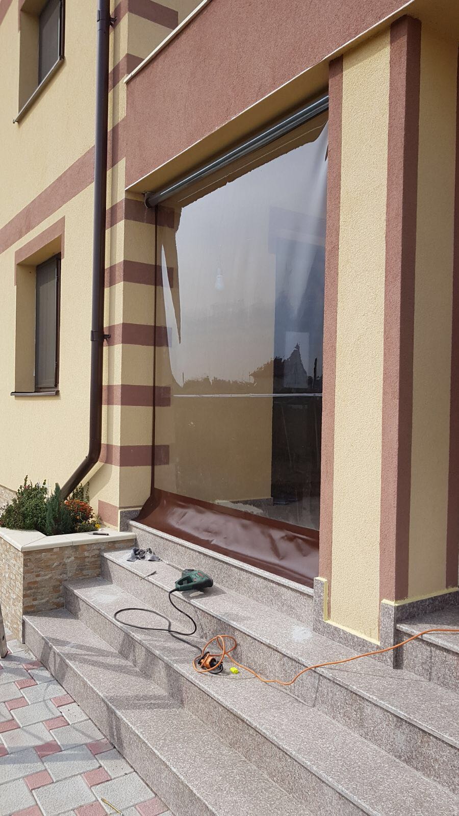 Rulou transparent terasa pret