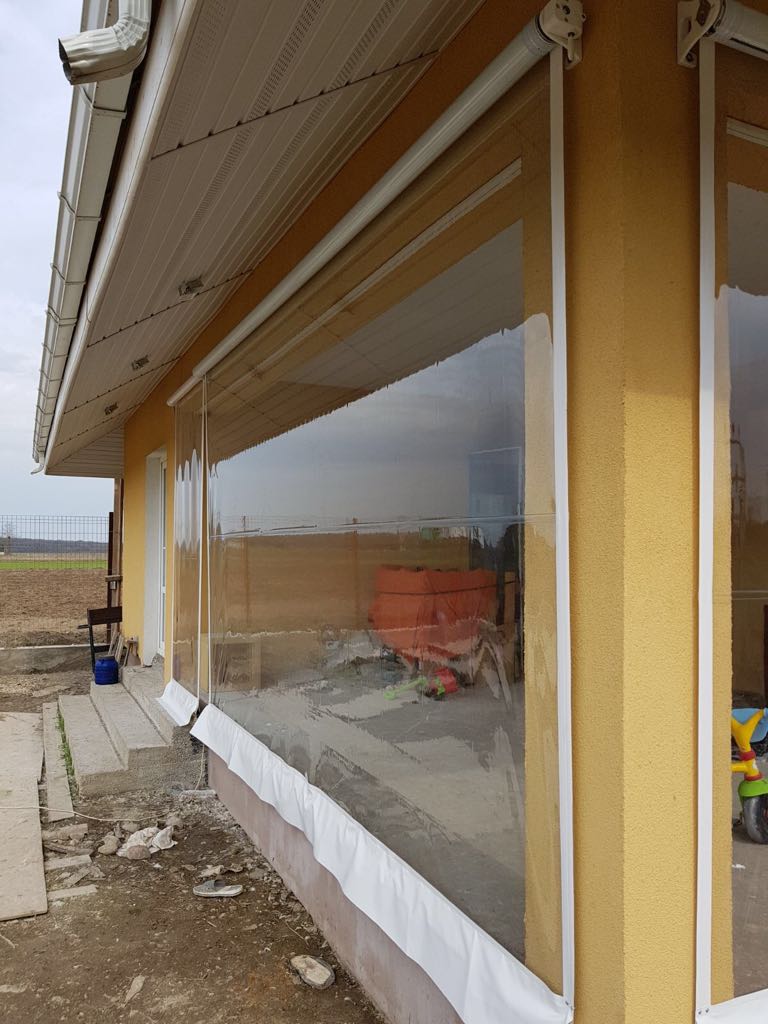 Rulouri transparente pentru terasa antivant