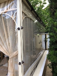 Inchidere foisor cu pereti antivant transparenti