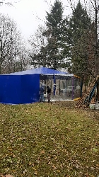 Folie PVC transparenta pentru foisor