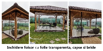 Inchidere foisor cu prelata transparenta