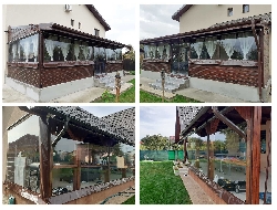Folie terasa cu capse si bride