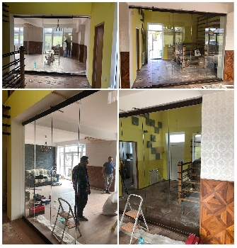Pereti despartitori cu sticla securizata glisanta, Bucuresti