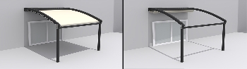 Pergola retractabila Curved pentru terase