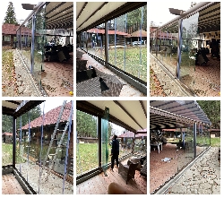 Inchidere terse cu sistem glisant, sticla securizata de 10mm