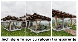 Inchidere foisor cu rulouri transparente